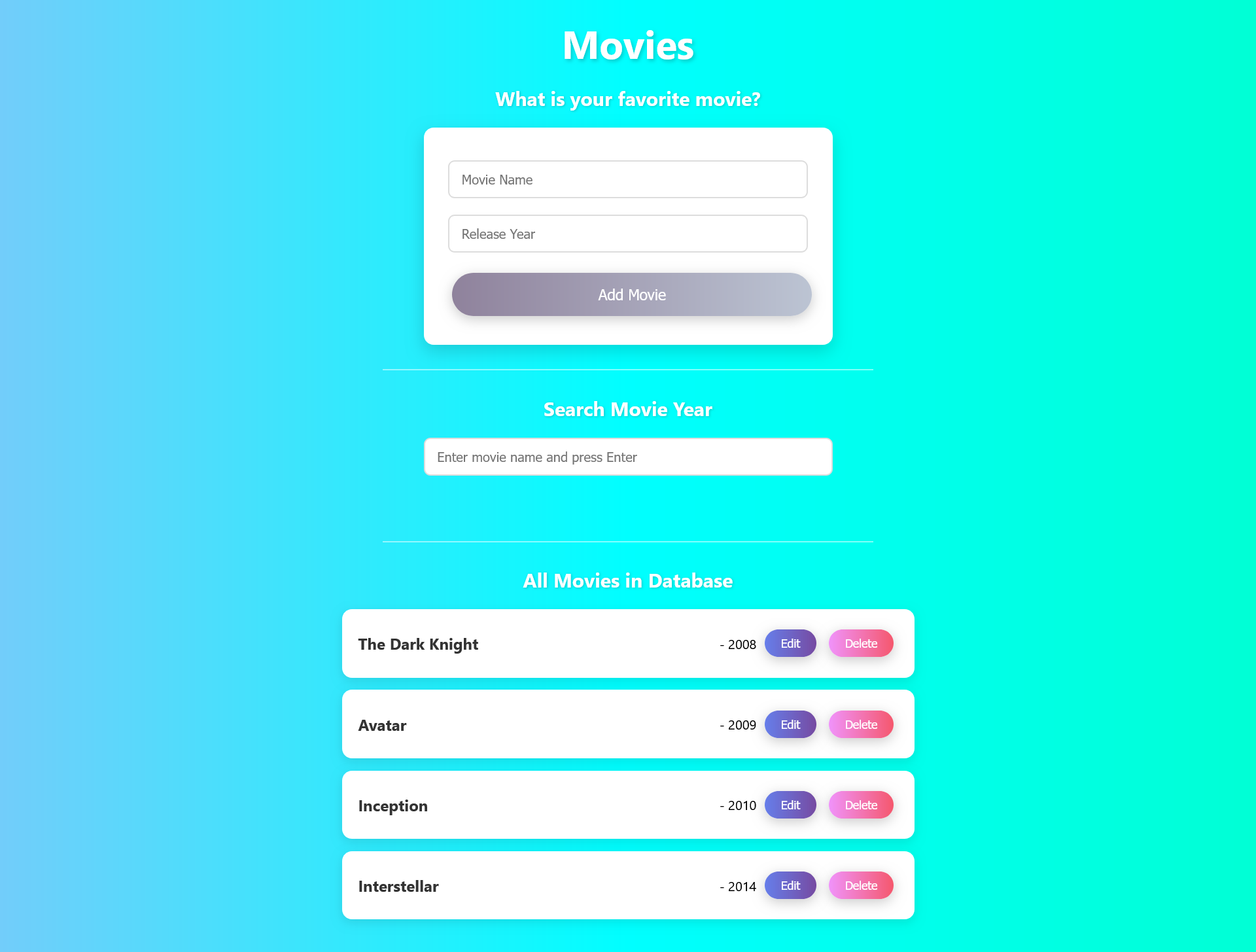 Movies Application